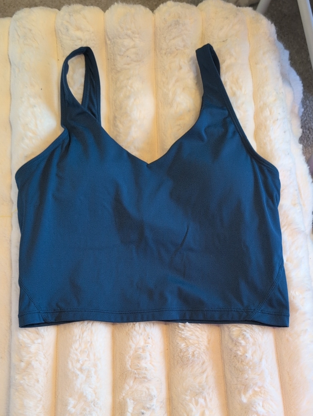 Supportive V-Neck Sports Bralette - Teal